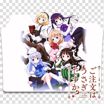 Anime Icon , is the Order A Rabbit? anime folder icon transparent background PNG clipart