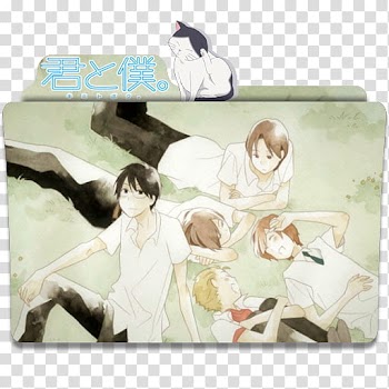 Anime Icon , Kimi to Boku  v, anime character folder icon transparent background PNG clipart