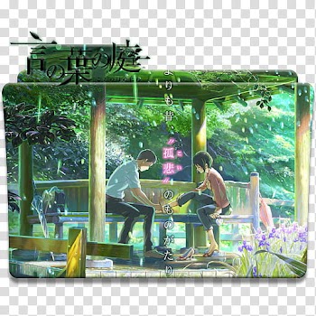 Anime Icon , Kotonoha no Niwa, black haired female anime character illustration transparent background PNG clipart