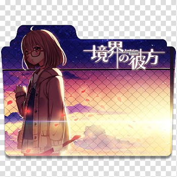 Anime Icon , Kyoukai no Kanata folder art transparent background PNG clipart