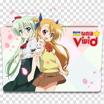 Anime Icon , Mahou Shoujo Lyrical Nanoha ViVid v, Vivid anime folder art transparent background PNG clipart