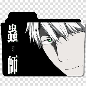 Anime Icon , Mushishi v, white-haired man animated character file type icon transparent background PNG clipart