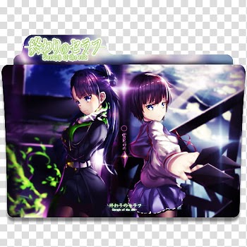 Anime Icon , Owari no Seraph v, purple haired females anime characters transparent background PNG clipart