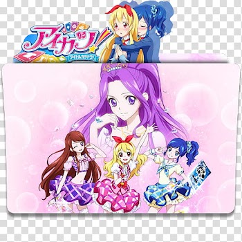 Anime Icon , purple and pink folder transparent background PNG clipart