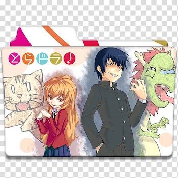 Anime Icon , toradora v, male and female anime characters transparent background PNG clipart