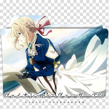 Anime Icon , Violet Evergarden v, Violet Evergarden folder transparent background PNG clipart