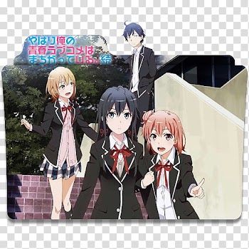 Anime Icon , Yahari Ore no Seishun Love Come wa Machigatteiru Zoku v, anime transparent background PNG clipart