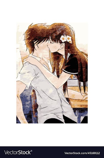 anime kiss poster image