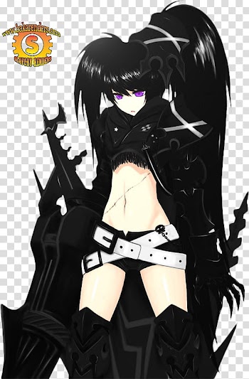Anime Render , Black Rock Shooter illustration transparent background PNG clipart