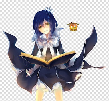 Anime Render , blue-haired woman fictional character art transparent background PNG clipart