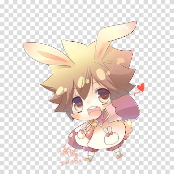 Anime Render , brown haired girl anime in pink dress chibi illustration transparent background PNG clipart