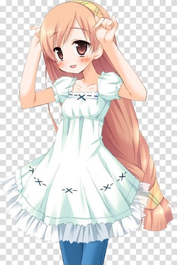 Anime Render, female anime character illustration ] transparent background PNG clipart