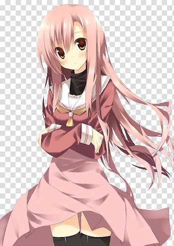 Anime Render, female anime character illustration transparent background PNG clipart