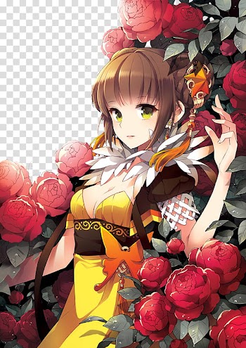 Anime Render, female anime character transparent background PNG clipart