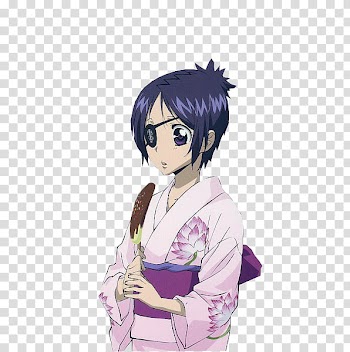 Anime Render , female anime character wearing pink kimono transparent background PNG clipart