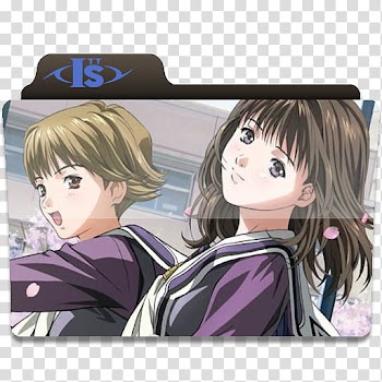 Anime Request folder icons, Is, black-haired woman anime character illustration transparent background PNG clipart