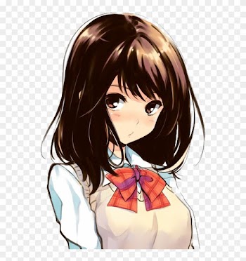 Anime - ) - Short Brown Haired Anime Girl