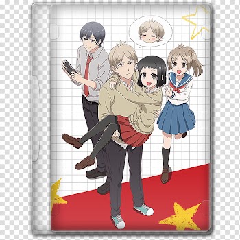 Anime  Spring Season Icon , Akkun to Kanojo, anime DVD case transparent background PNG clipart