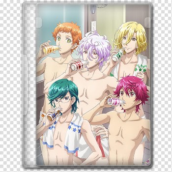 Anime  Spring Season Icon , Binan Koukou Chikyuu Bouei-bu Happy Kiss!, v, anime DVD case transparent background PNG clipart