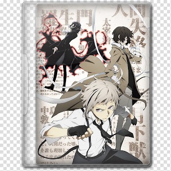 Anime  Spring Season Icon , Bungou Stray Dogs, v, anime file folder transparent background PNG clipart