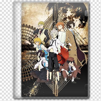 Anime  Spring Season Icon , Bungou Stray Dogs, v, group of anime character movie case transparent background PNG clipart