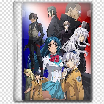 Anime  Spring Season Icon , Full Metal Panic! IV, v, closed anime characters DVD case transparent background PNG clipart