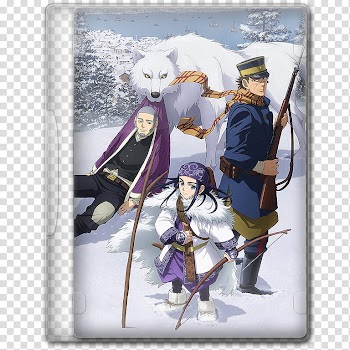 Anime  Spring Season Icon , Golden Kamuy, v, closed anime movie case transparent background PNG clipart