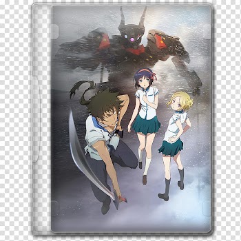 Anime  Spring Season Icon , Kuromukuro, v, anime character-themed folder transparent background PNG clipart