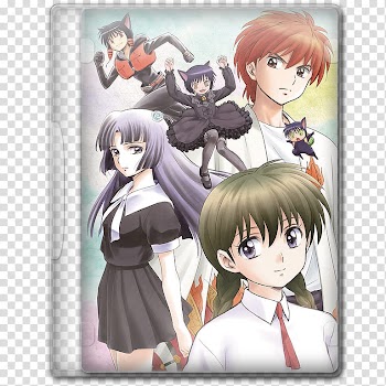Anime  Spring Season Icon , Kyoukai no Rinne , v, six anime character case transparent background PNG clipart