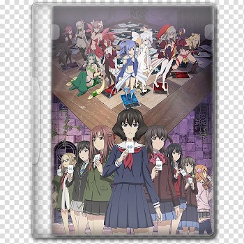Anime  Spring Season Icon , Lostorage conflated WIXOSS, anime characters illustration transparent background PNG clipart