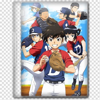 Anime  Spring Season Icon , Major nd, closed anime baseball movie case transparent background PNG clipart