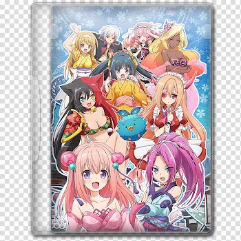Anime  Spring Season Icon , Onigiri, group of female animated character illustration transparent background PNG clipart
