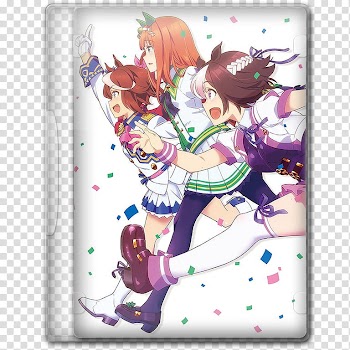 Anime  Spring Season Icon , Uma Musume; Pretty Der, closed anime series DVD case transparent background PNG clipart