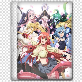 Anime  Summer Season Icon , Monster Musume no Iru Nichijou, female anime character wearing brown shirt transparent background PNG clipart