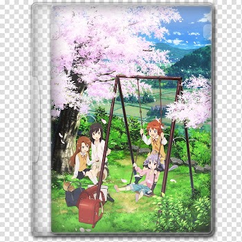 Anime  Summer Season Icon , Non Non Biyori Repeat, v, anime DVD case transparent background PNG clipart