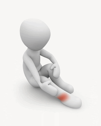 Ankle pain cartoon collage element | Free PSD - rawpixel