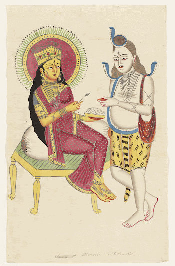 Annapurna Giving Alms to Shiva | Free Photo - rawpixel