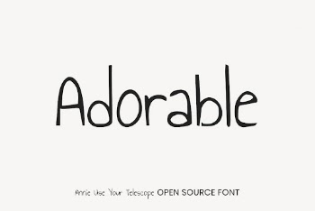 Annie Use Your Telescope open | Free Font Add-on - rawpixel