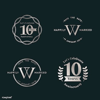 Anniversary badge sets | Free stock vector - 553432
