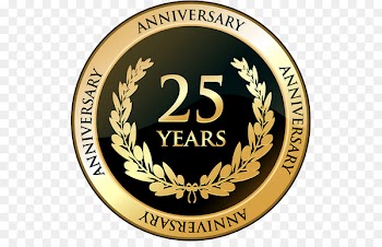 Anniversary Birthday Clip art - 25th 