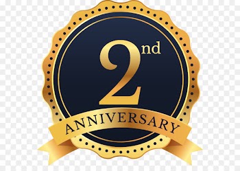 Anniversary Gift Project Party Birthday - Beautifully 2 Anniversary badge 