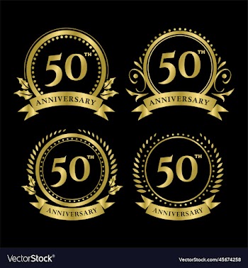 anniversary luxury logo template