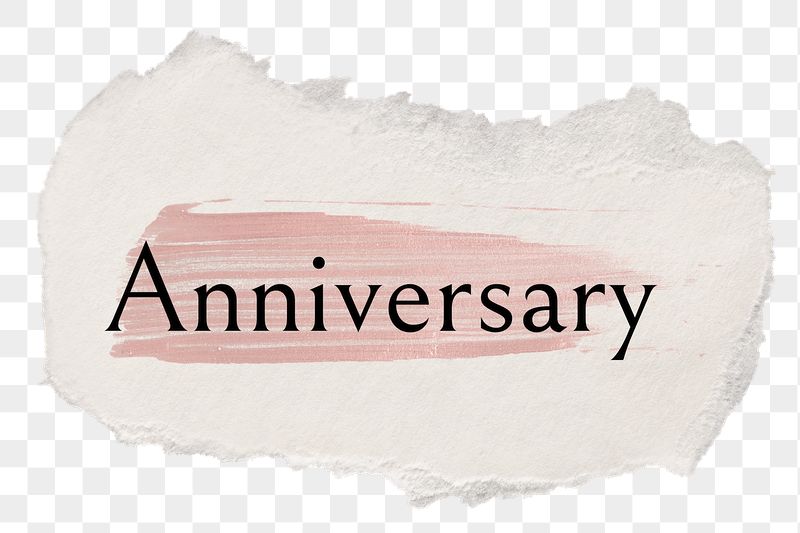 Anniversary png ripped paper word | Free PNG - rawpixel
