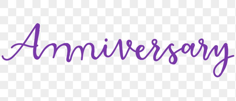Anniversary png word sticker typography, | Free PNG - rawpixel