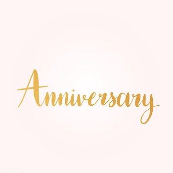 Anniversary wording typography style vector | Free stock vector - 517562