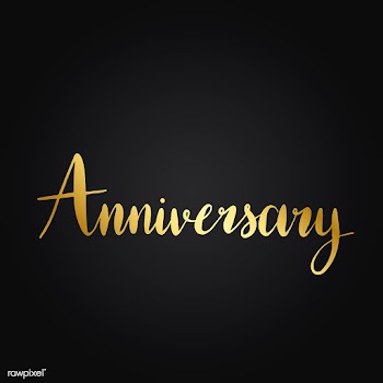 Anniversary wording typography style vector | Free stock vector - 517788