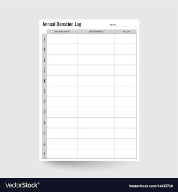 annual donation tracker