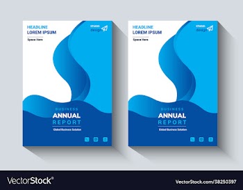 annual report design layout flyer template