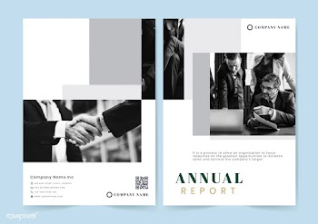 Annual report layout | Free stock vector - 579247