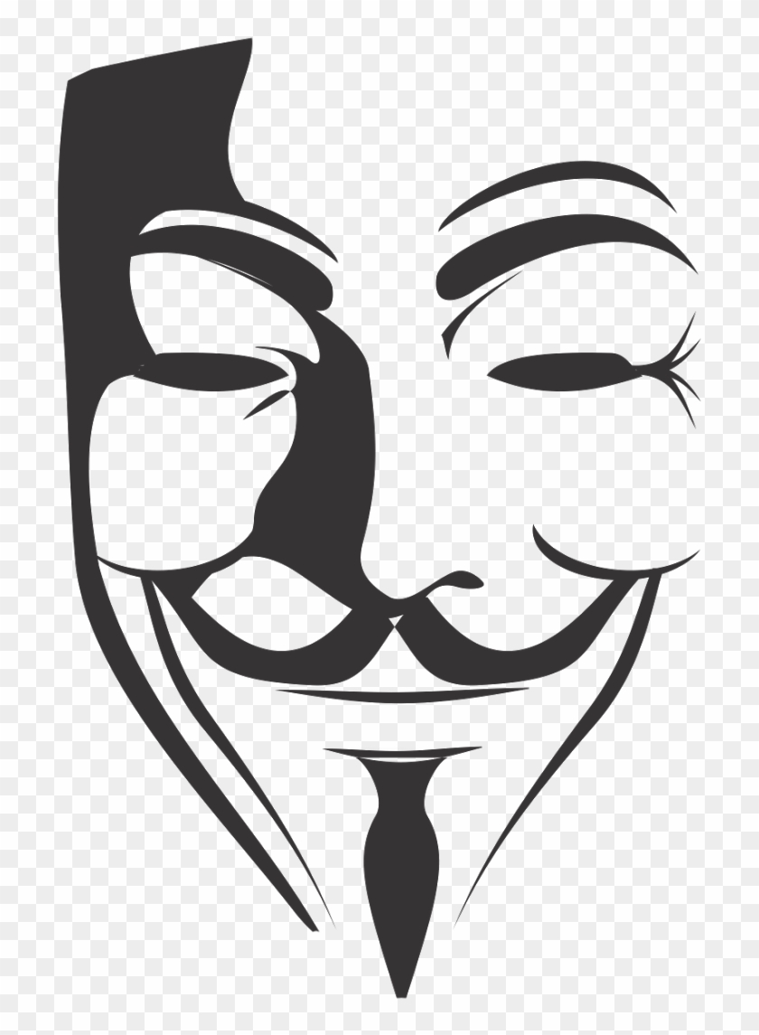 Anonymous Vector Png Transparent Anonymous Vector - V For Vendetta Mask
